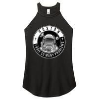 Funny Huston I Have So Many Problems Astronaut Emblem Women's Perfect Tri Rocker Tank