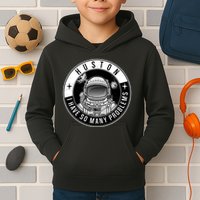 Funny Huston I Have So Many Problems Astronaut Emblem Kids Hoodie