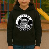 Funny Huston I Have So Many Problems Astronaut Emblem Kids Hoodie