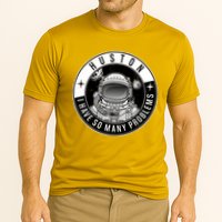 Funny Huston I Have So Many Problems Astronaut Emblem Cooling Performance Crew T-Shirt