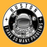Funny Huston I Have So Many Problems Astronaut Emblem Cooling Performance Crew T-Shirt