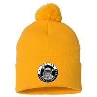 Funny Huston I Have So Many Problems Astronaut Emblem Pom Pom 12in Knit Beanie
