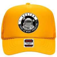 Funny Huston I Have So Many Problems Astronaut Emblem Trucker Hat