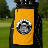 Funny Huston I Have So Many Problems Astronaut Emblem Golf Towel