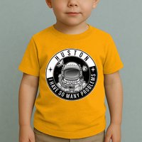 Funny Huston I Have So Many Problems Astronaut Emblem Toddler T-Shirt