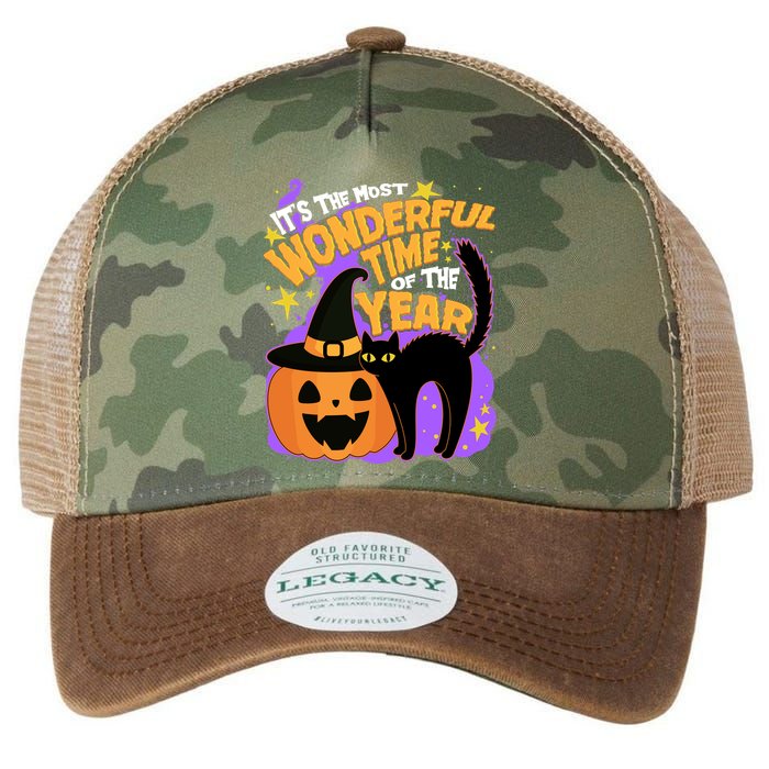 Funny Halloween It's The Most Wonderful Time Of The Year Legacy Tie Dye Trucker Hat