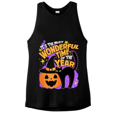 Funny Halloween It's The Most Wonderful Time Of The Year Ladies PosiCharge Tri-Blend Wicking Tank