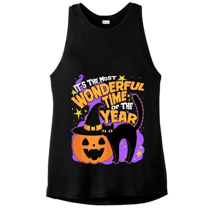 Funny Halloween It's The Most Wonderful Time Of The Year Ladies PosiCharge Tri-Blend Wicking Tank