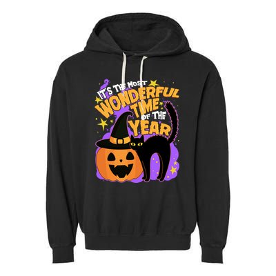 Funny Halloween It's The Most Wonderful Time Of The Year Garment-Dyed Fleece Hoodie