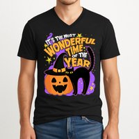 Funny Halloween It's The Most Wonderful Time Of The Year V-Neck T-Shirt