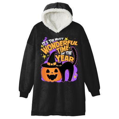 Funny Halloween It's The Most Wonderful Time Of The Year Hooded Wearable Blanket