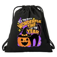 Funny Halloween It's The Most Wonderful Time Of The Year Drawstring Bag