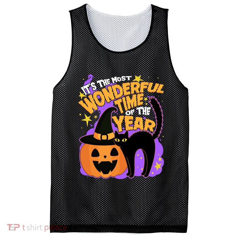 Funny Halloween It's The Most Wonderful Time Of The Year Mesh Reversible Basketball Jersey Tank