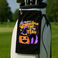 Funny Halloween It's The Most Wonderful Time Of The Year Golf Towel