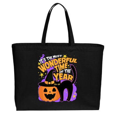 Funny Halloween It's The Most Wonderful Time Of The Year Cotton Canvas Jumbo Tote