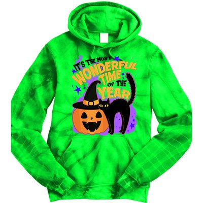 Funny Halloween It's The Most Wonderful Time Of The Year Tie Dye Hoodie