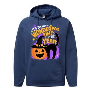 Funny Halloween It's The Most Wonderful Time Of The Year Performance Fleece Hoodie