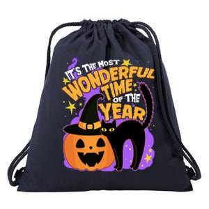 Funny Halloween It's The Most Wonderful Time Of The Year Drawstring Bag