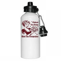 Funny Housewife I Baked You Some Shut The Fucupcakes Aluminum Water Bottle