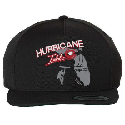 Florida Hurricane Idalia I Survived Hurricane Idalia Storm Wool Snapback Cap