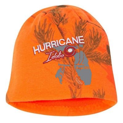 Florida Hurricane Idalia I Survived Hurricane Idalia Storm Kati - Camo Knit Beanie