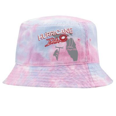 Florida Hurricane Idalia I Survived Hurricane Idalia Storm Tie-Dyed Bucket Hat