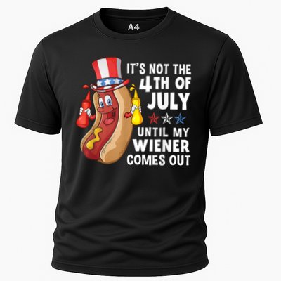 Funny Hotdog Its Not 4th Of July Until My Wiener Comes Out Performance Shirt