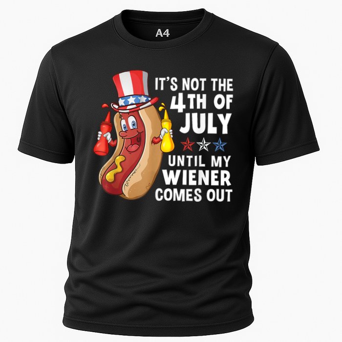 Funny Hotdog Its Not 4th Of July Until My Wiener Comes Out Performance Shirt