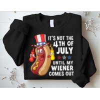 Funny Hotdog Its Not 4th Of July Until My Wiener Comes Out Sweatshirt