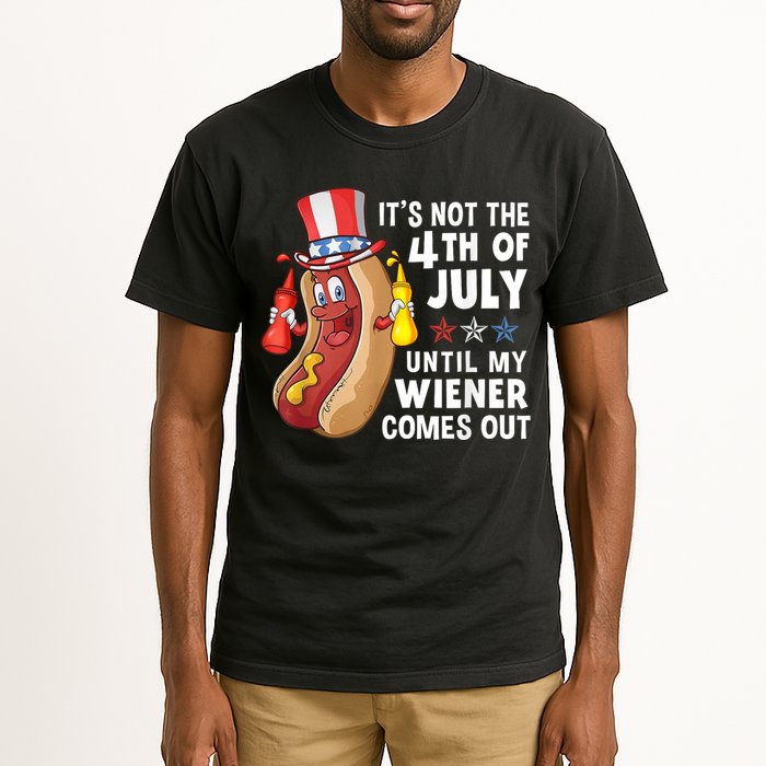 Funny Hotdog Its Not 4th Of July Until My Wiener Comes Out Tall T-Shirt