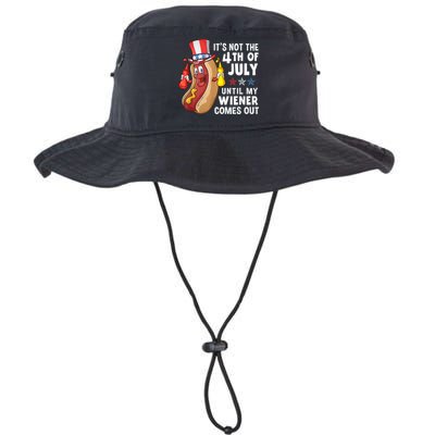 Funny Hotdog Its Not 4th Of July Until My Wiener Comes Out Bucket Hat