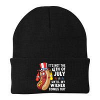 Funny Hotdog Its Not 4th Of July Until My Wiener Comes Out Beanie