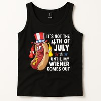 Funny Hotdog Its Not 4th Of July Until My Wiener Comes Out Tank Top