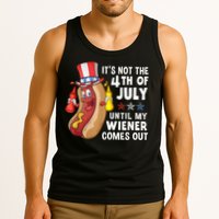 Funny Hotdog Its Not 4th Of July Until My Wiener Comes Out Tank Top