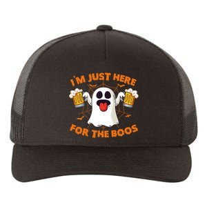 Funny Halloween IM Just Here For The Boos Costume Gift Yupoong Adult 5-Panel Trucker Hat