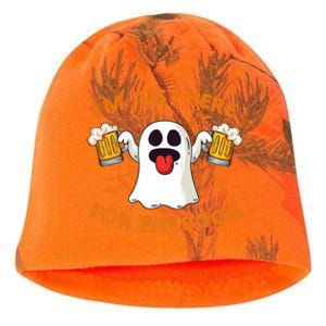 Funny Halloween IM Just Here For The Boos Costume Gift Kati - Camo Knit Beanie