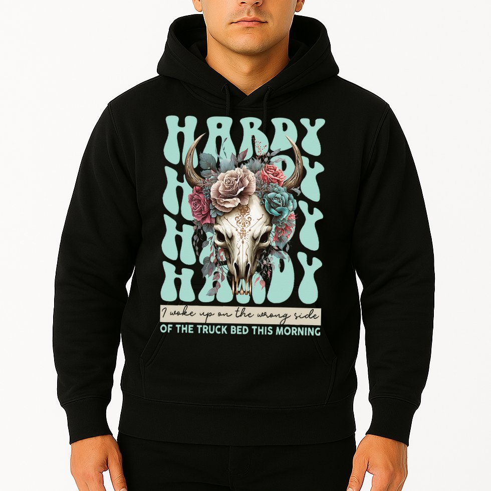 Funny Hardy I Woke Up On The Wrong Side Of The Truck Bed Hoodie