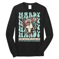 Funny Hardy I Woke Up On The Wrong Side Of The Truck Bed Long Sleeve Shirt