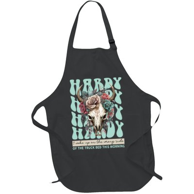 Funny Hardy I Woke Up On The Wrong Side Of The Truck Bed Full-Length Apron With Pockets