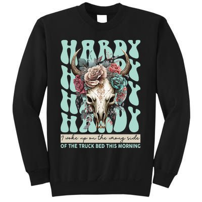 Funny Hardy I Woke Up On The Wrong Side Of The Truck Bed Sweatshirt