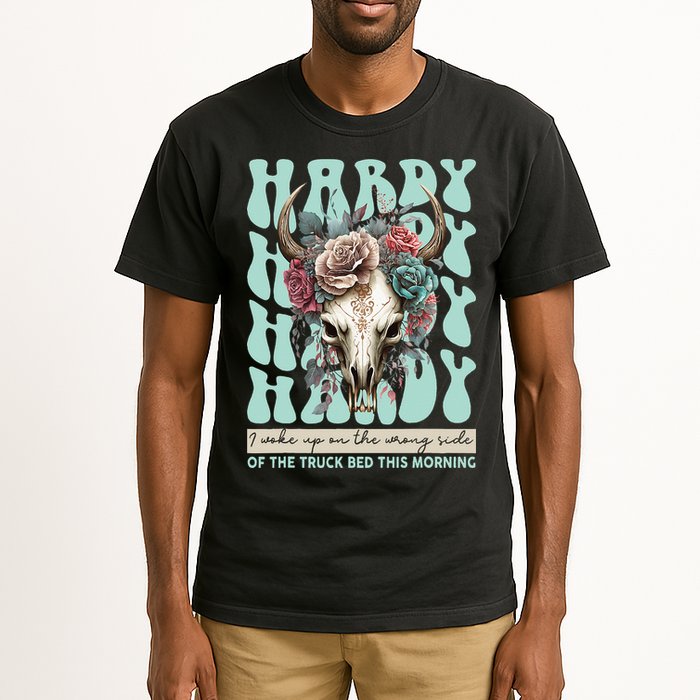 Funny Hardy I Woke Up On The Wrong Side Of The Truck Bed Tall T-Shirt