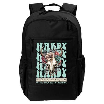Funny Hardy I Woke Up On The Wrong Side Of The Truck Bed Backpack