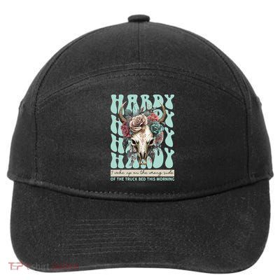 Funny Hardy I Woke Up On The Wrong Side Of The Truck Bed 7-Panel Snapback Hat