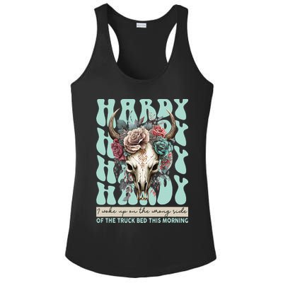 Funny Hardy I Woke Up On The Wrong Side Of The Truck Bed Ladies PosiCharge Competitor Racerback Tank