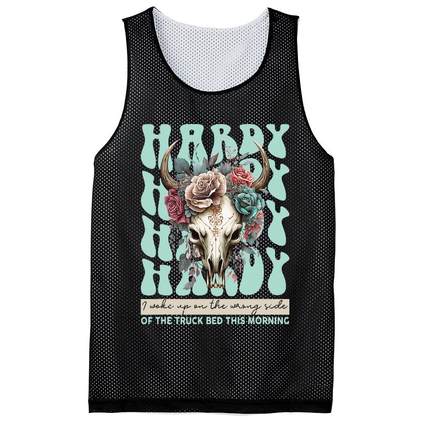 Funny Hardy I Woke Up On The Wrong Side Of The Truck Bed Mesh Reversible Basketball Jersey Tank
