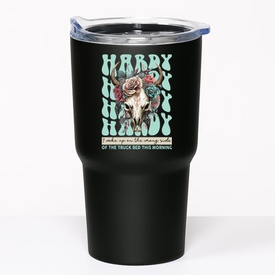 Funny Hardy I Woke Up On The Wrong Side Of The Truck Bed Tumbler
