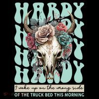 Funny Hardy I Woke Up On The Wrong Side Of The Truck Bed Youth Performance Sprint T-Shirt