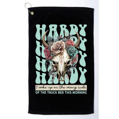 Funny Hardy I Woke Up On The Wrong Side Of The Truck Bed Golf Towel