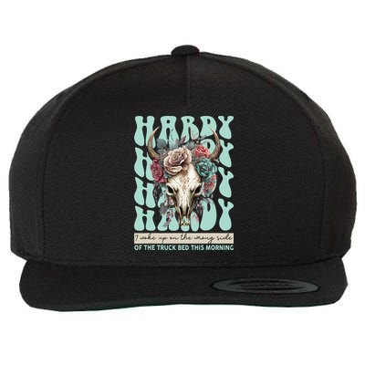 Funny Hardy I Woke Up On The Wrong Side Of The Truck Bed Wool Snapback Cap
