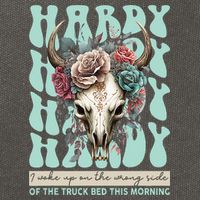 Funny Hardy I Woke Up On The Wrong Side Of The Truck Bed Cotton Canvas Backpack